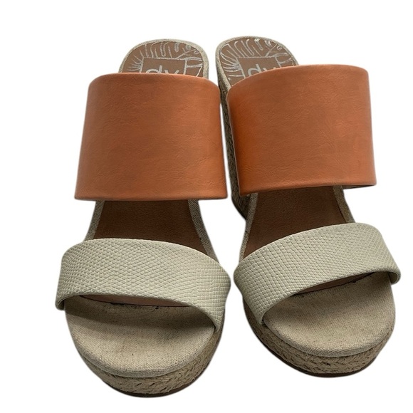 Dolce VITA lotty beige‎ orange straps espadrilles size 9 - Picture 3 of 6